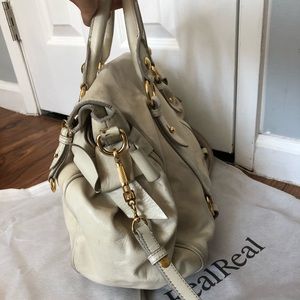 Vintage Large cream miu miu shoulder bag